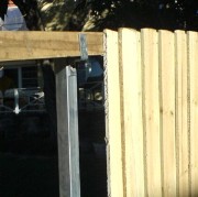 Paling Fence with Galvanised Steel Posts